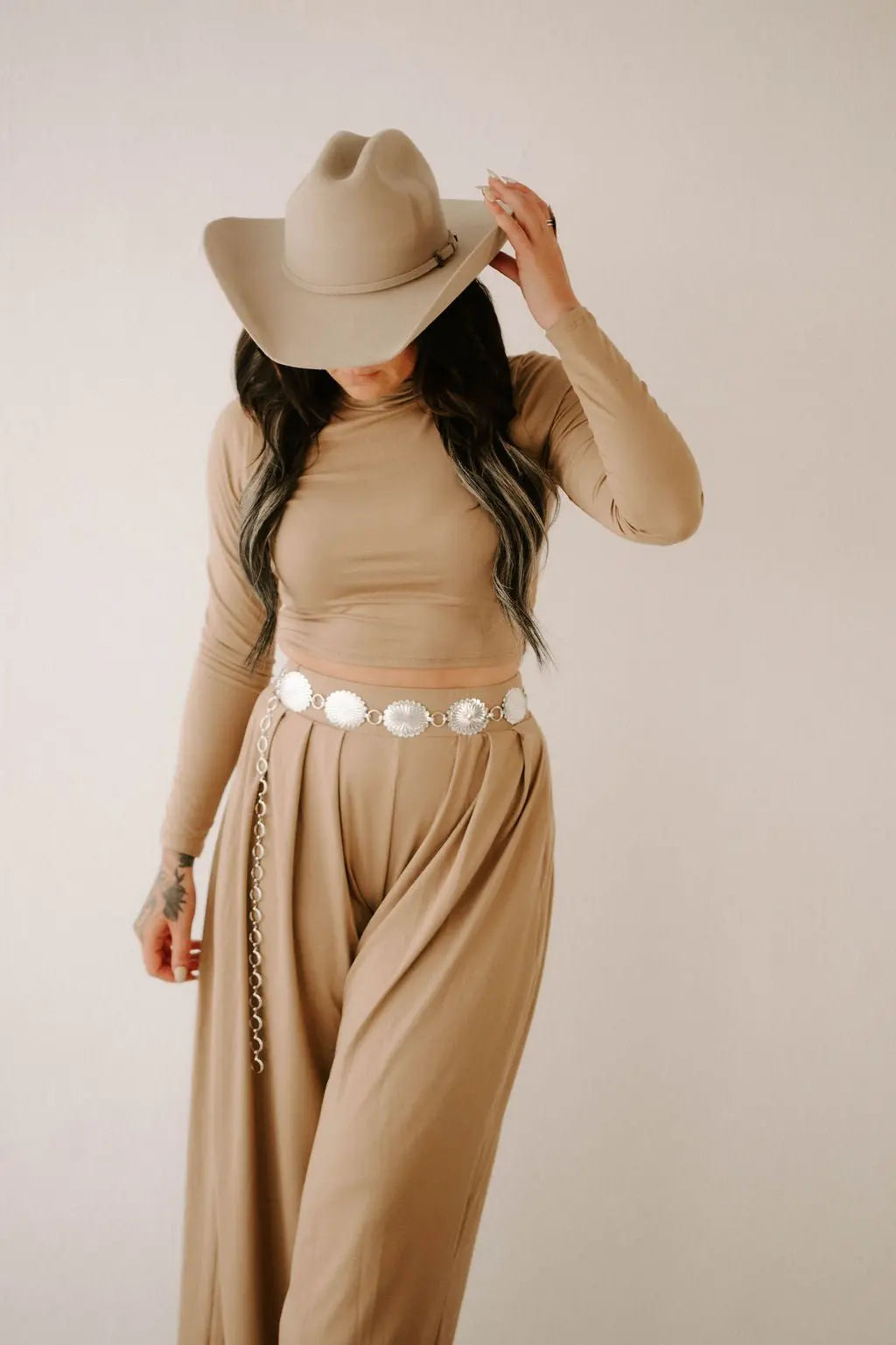 Taupe Pant Set Noire