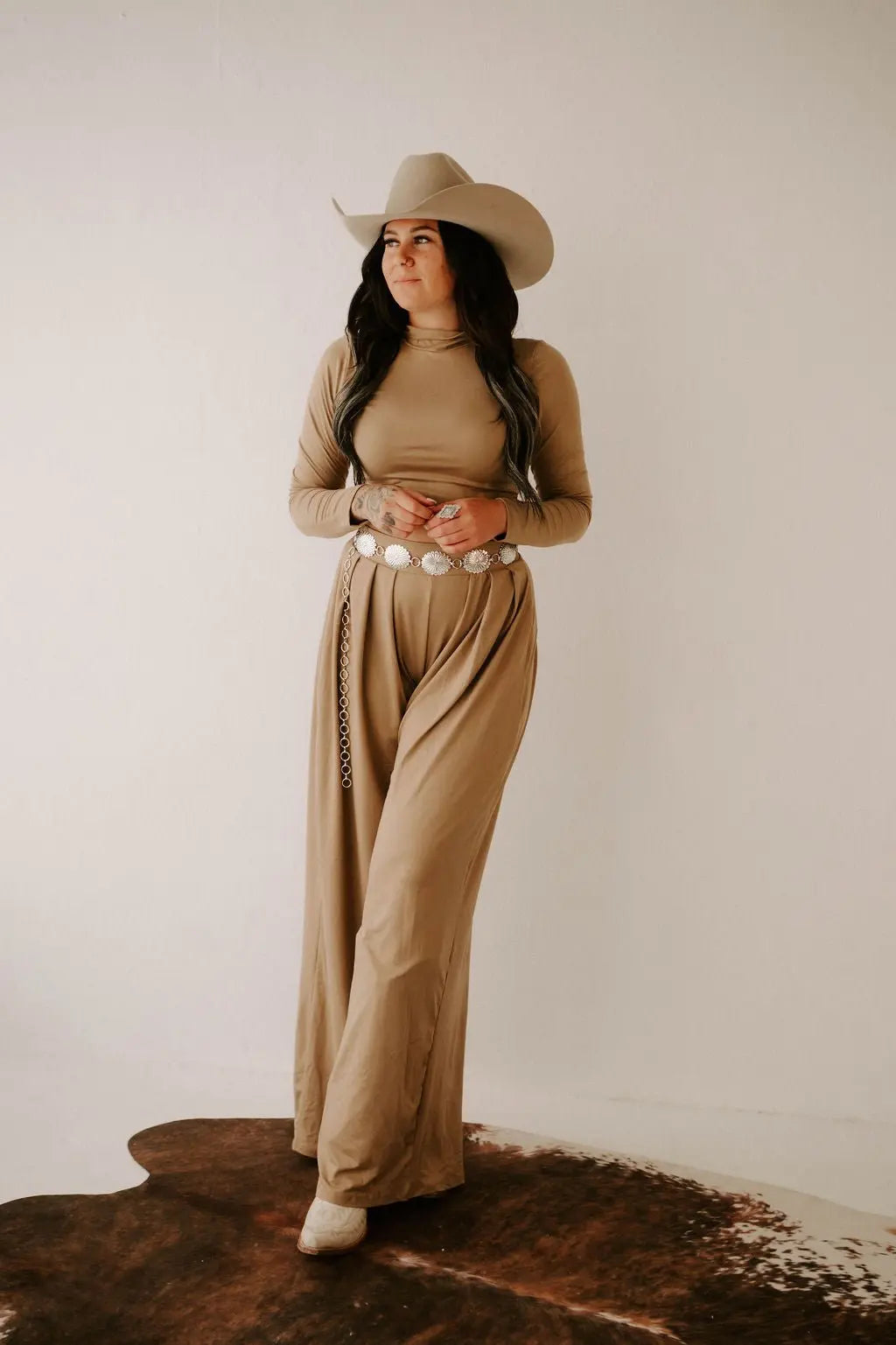 Taupe Pant Set Noire