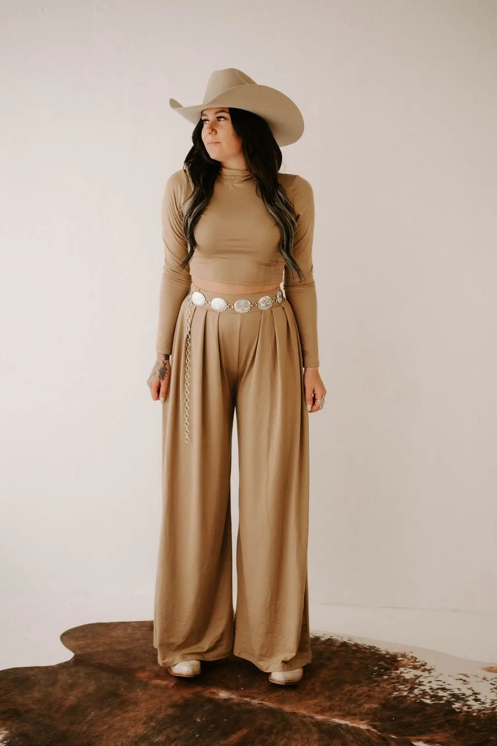 Taupe Pant Set Noire
