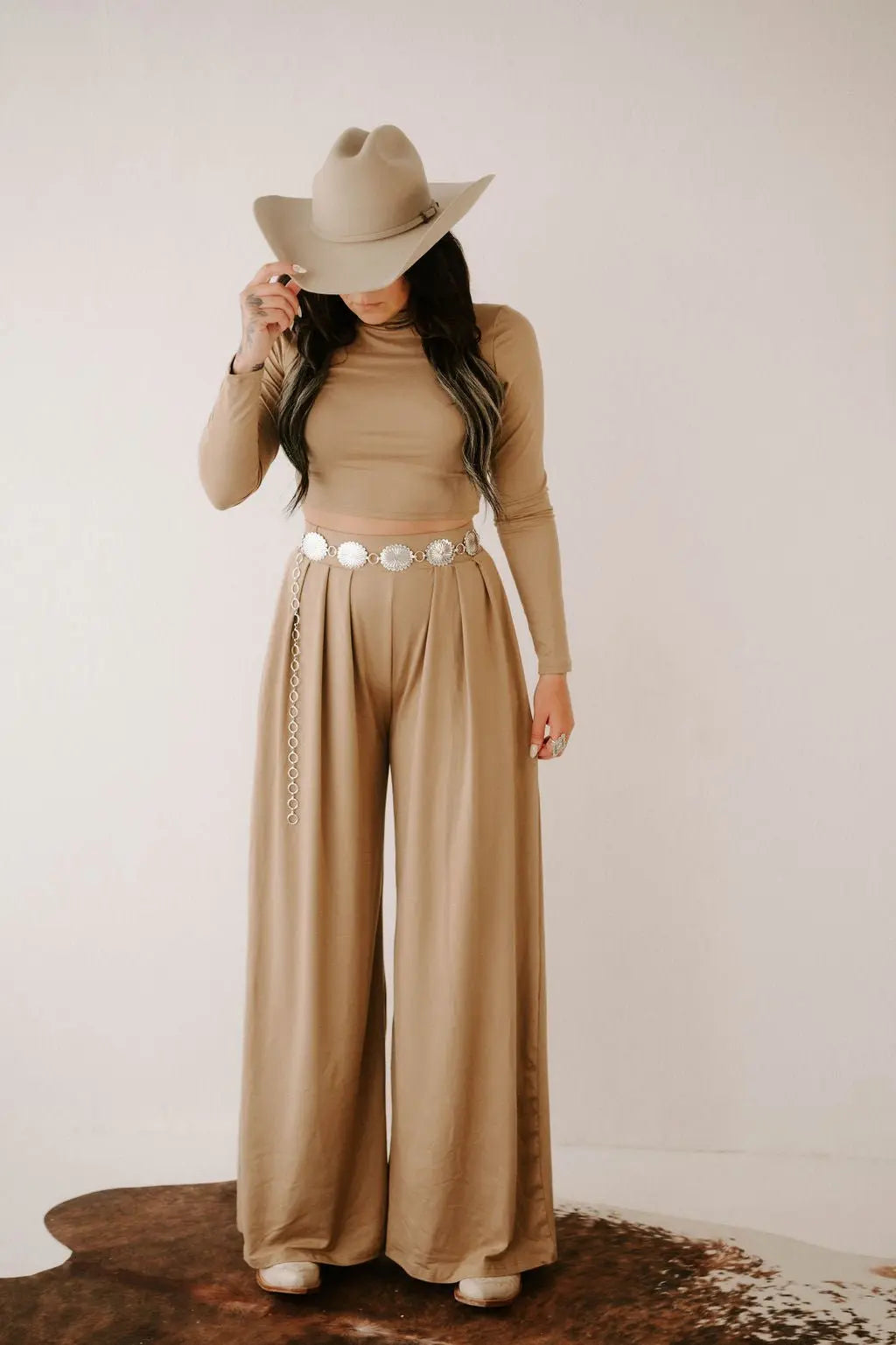 Taupe Pant Set Noire