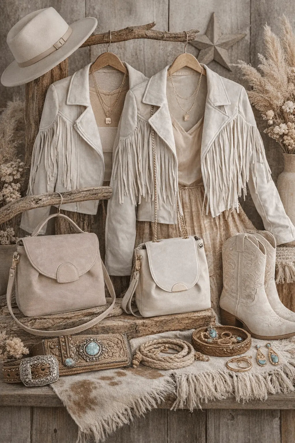 The Desert Muse Fringe Jacket Noire West