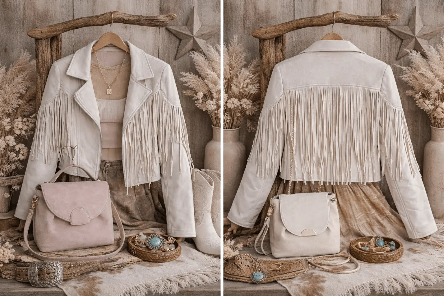 The Desert Muse Fringe Jacket Noire West